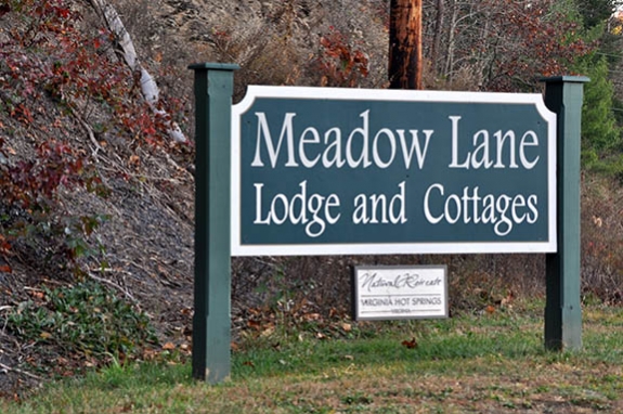 Meadow Lane Lodge Sign